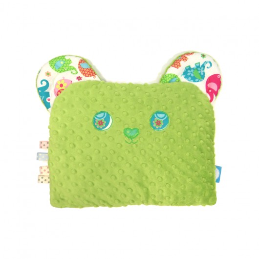 Poduszka SLEEPY BEAR słoniki/zielony GuGa DESIGN