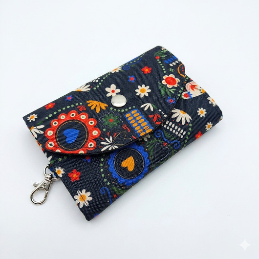 portfele damskie Portfelik czaszka