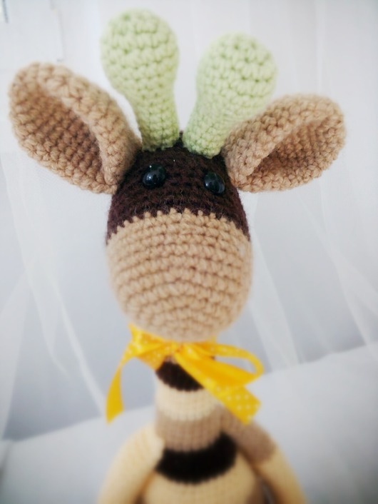 Szydełkowa Żyrafa Vintage Pompon Design