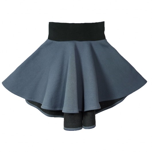 Round SKIRT - antracyt  Kółko Krzyżyk