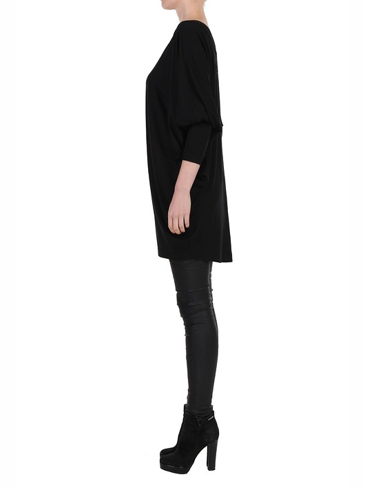 sukienki midi damskie Sukienka czarna YY100028_RAL9005
