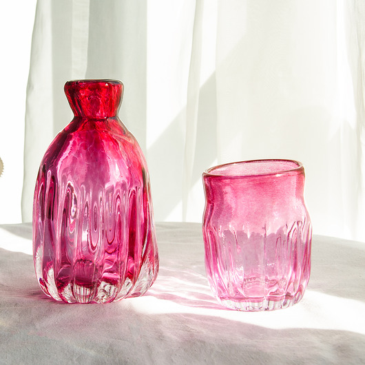 szklanki i kieliszki Komplet szklanka i karafka "Optyk"