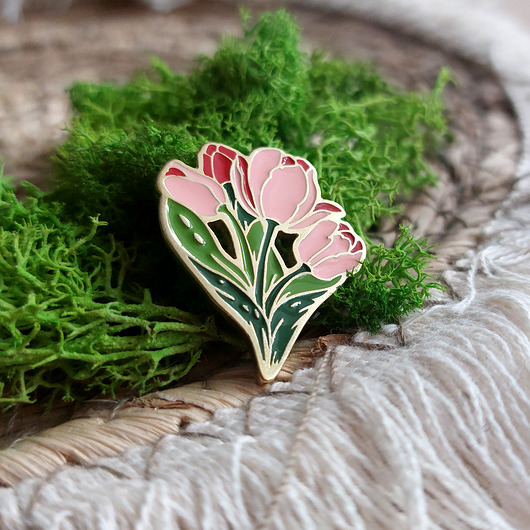 przypinki Pin tulipany