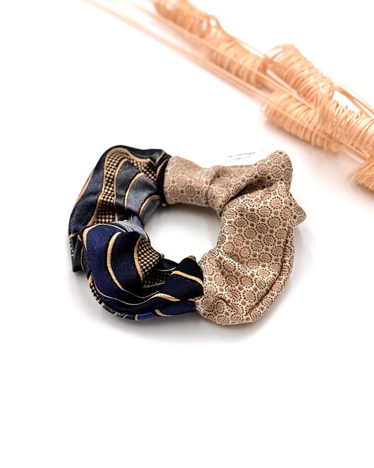 gumki do włosów Scrunchie/frotka 100% Jedwab Patchwork
