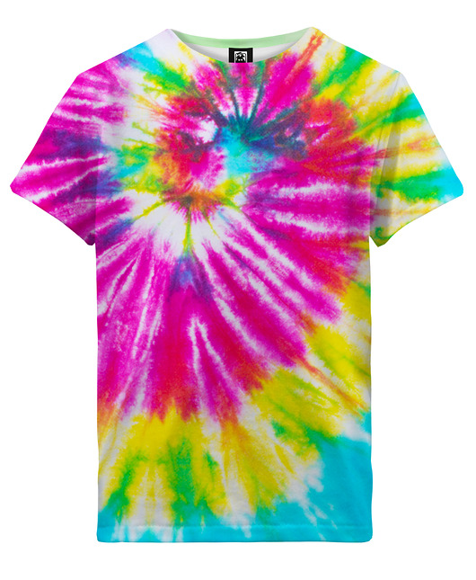 t-shirty dla dziewczynki T-shirt Girl DR.CROW Tie Die Colorful