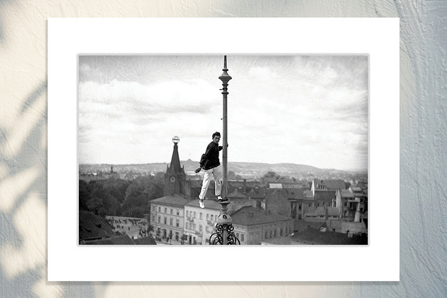 fotografia Fotografia z passe-partout: Człowiek Mucha