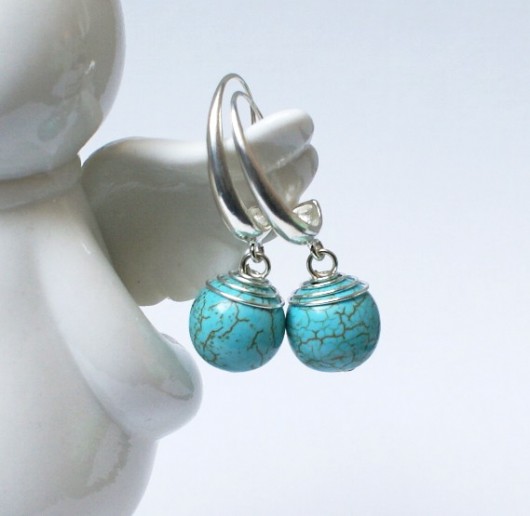 turquoise earings shewas