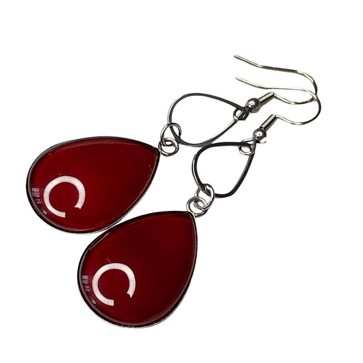 kolczyki szklane Kobiece kolczyki krople Ayliz