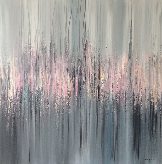 Malarstwo 100x100 cm, farby akrylowe na płótnie Beata Jarecka