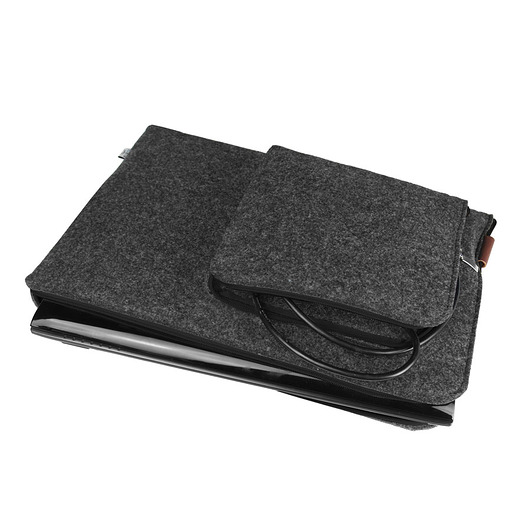 Etui na laptopa i zasilacz czarny zamek purol design