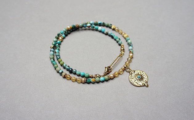 chokery Turkus vol. 42 /choker/ 22.10.25w naszyjnik - Szlachetna kolekcja