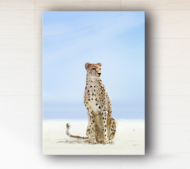 obrazy Obraz - Gepard - wydruk na płótnie