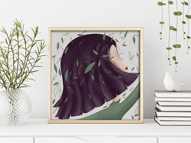 Lady - plakat 30x30 Justyna Mioduszewska