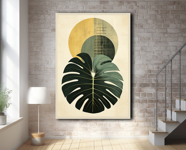 plakaty Tropikalne liście - Plakat - Loft, Minimalizm