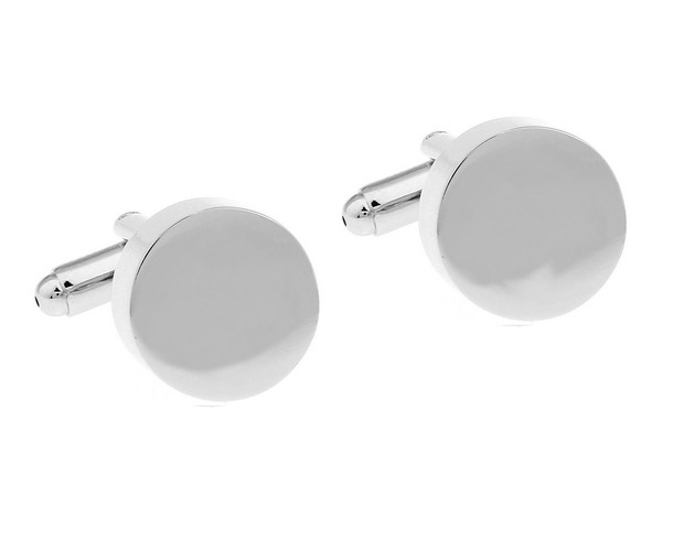 Spinki do mankietów koszuli KLASYCZNE OKRĄGŁE spinki