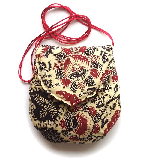 torebka mini - floral bordo  - elfagado