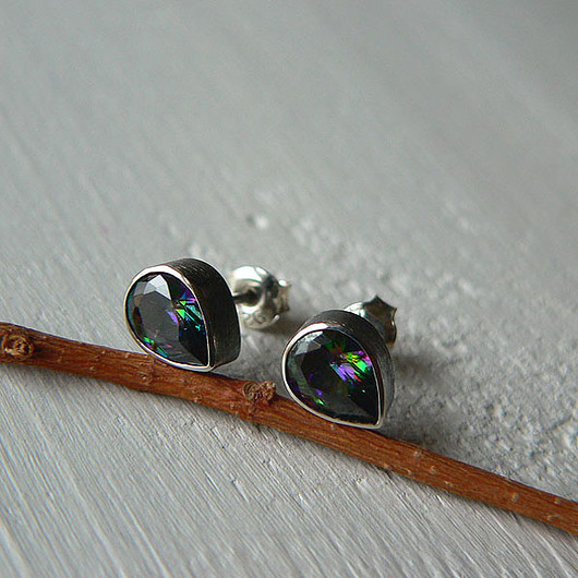 kolczyki wire wrapping mystic-kolczyki