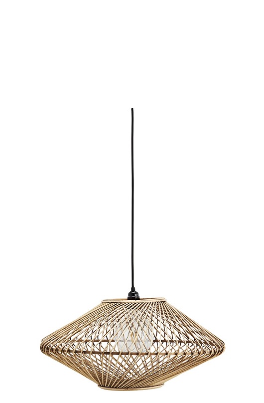 lampy wiszące Lampa bambusowa sufitowa wisząca 57x28,5 cm