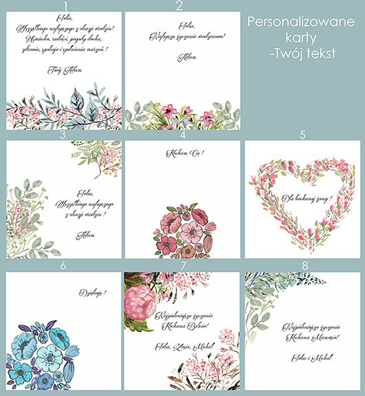 PERSONALIZOWANA kartka z życzeniami Anemon Atelier