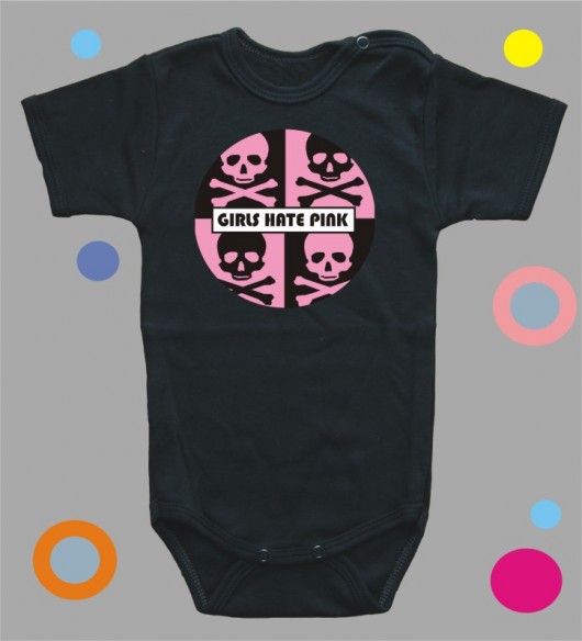 Body niemowlęce: Girls Hate Pink BabyGiftShop