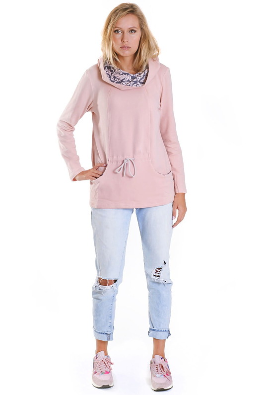Bluza FIO WIĄZANA-RÓŻOWY Pracownia FIO