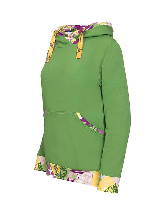 bluza z kapturem damska Bluza kangurka "Trawiasty z Euforią" unisex