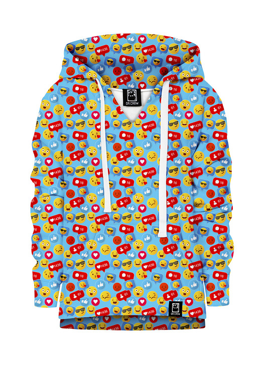 bluzy dla dziewczynki Bluza Dziewczynka DR.CROW Emotki