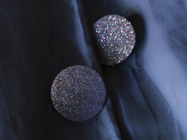 kolczyki - inne KÓŁKO . zamsz . GALAXY