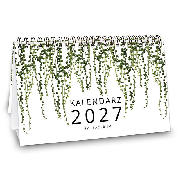 kalendarze i plannery Kalendarz 2027 biurkowy BOTANICZNY wolnostojący