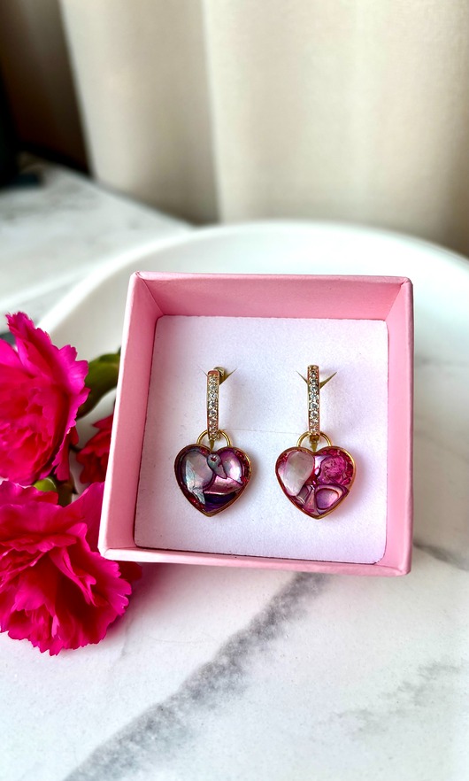 kolczyki - inne Kolczyki hoop serca