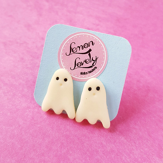 Duchy kolczyki na halloween fluorestencyjne Lemon Lovely