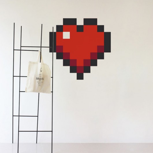 Naklejki na ścianę _Minecraft_Serce XXXXXXOnly Stickers