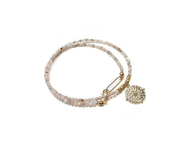 chokery Kamień słoneczny /choker/ vol. 8 grey  - Szlachetna kolekcja