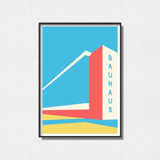 plakaty Bauhaus Art Exhibition Poster