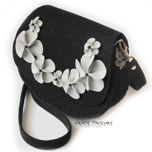 Black Popping Grey - torebka Craft Factory