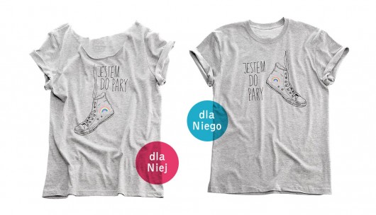 T-shirt MĘSKI Jestem Do Pary - prawy AbouTEES