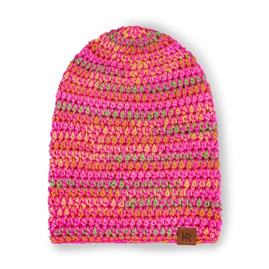 czapki damskie Czapka dziana HAUER KRAFF PASTEL '58 handmade