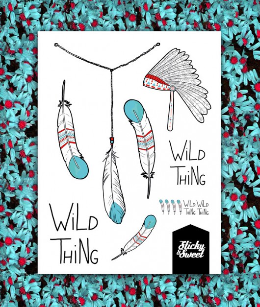 Tatuaże zmywalne Wild Thing Sticky and Sweet