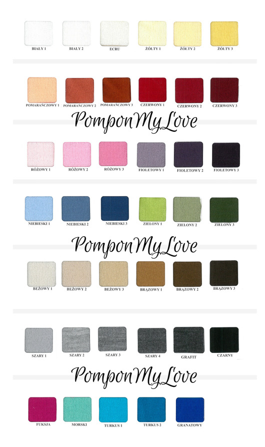 Pompon o średnicy 100mm, kolor żółty nr 3 Joanna Szwelengreber