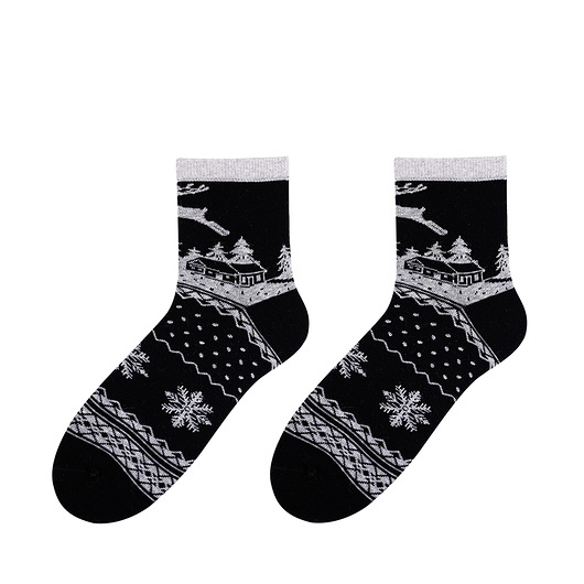 Skarpetki świąteczne damskie - Domek Popsox