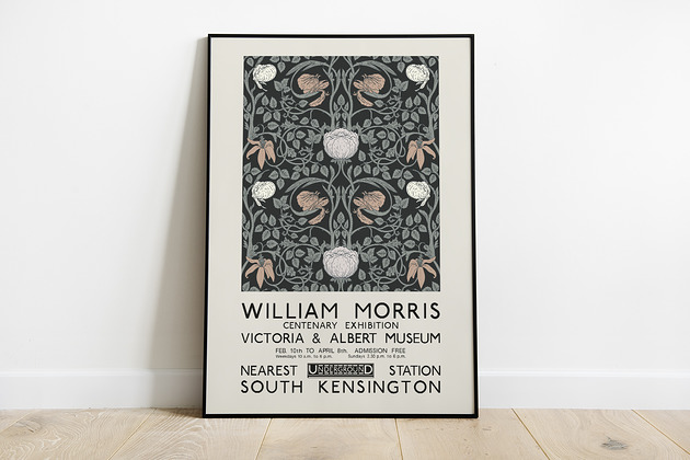 William Morris plakat wystawowy Pas De LArt