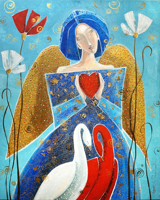 obrazy Giclee "Miłość to uczucie, którego żądać nie można; jest darem..."