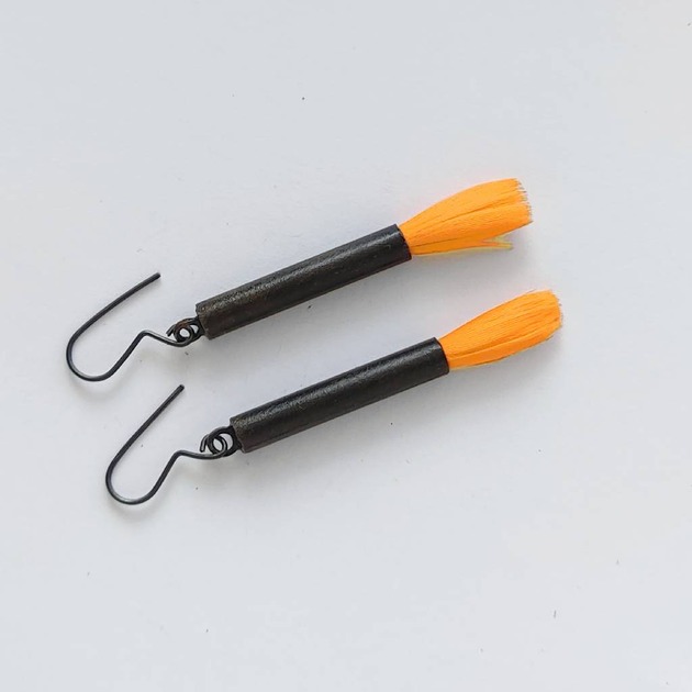 kolczyki z piórami PIÓRKO kolczyki