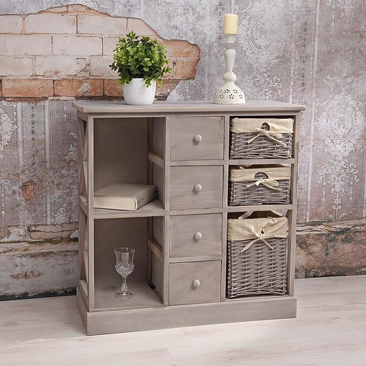 Komoda szara Shabby chic  LaProvence