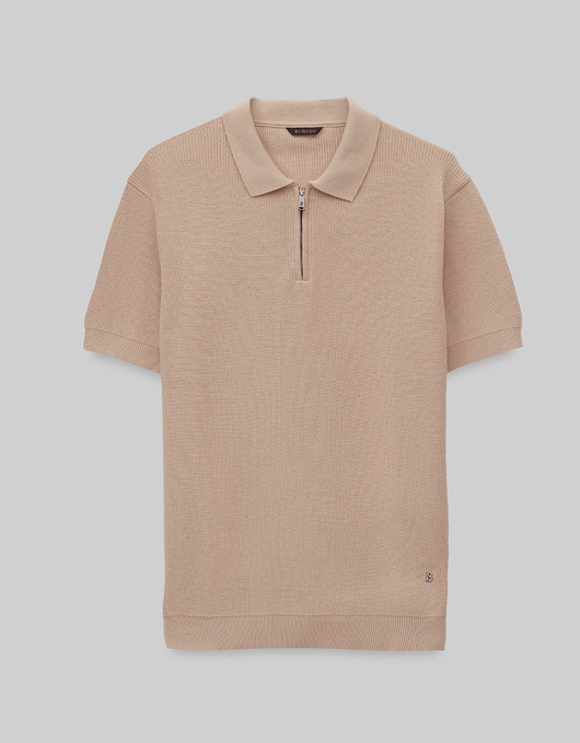 t-shirty męskie Koszulka polo Crespino beżowa