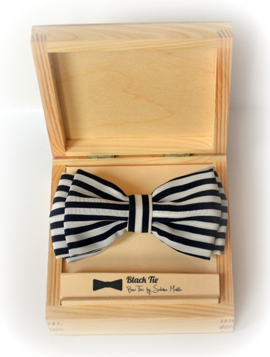 Marynarska muszka &quot;Fierce Sailor&quot; casual Black Tie