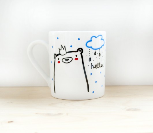 hello! - kubek porcelanowy z misiem miamilu