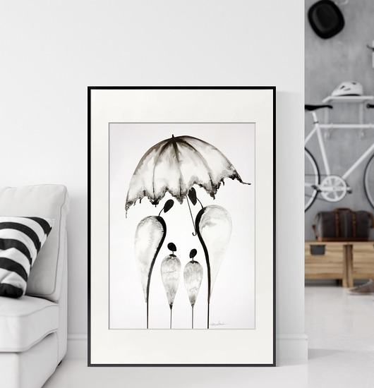 grafika 50X70 cm wykonana ręcznie, plakat Krystyna Siwek Art