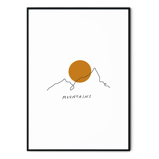 Plakat skandynawski Terracotta no. 39 myscandi