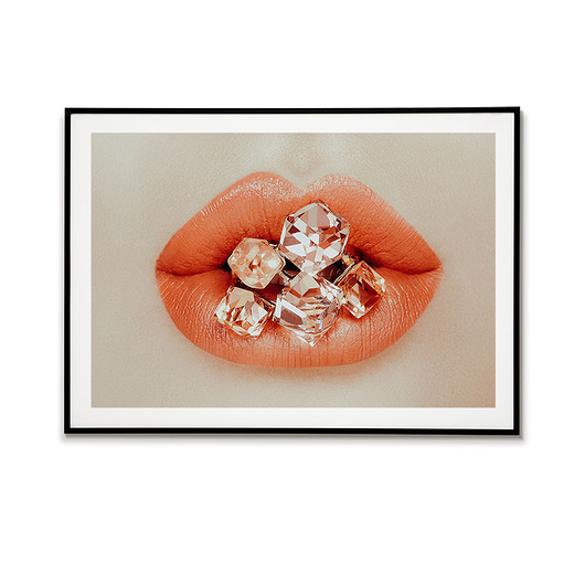 plakaty Plakat usta - Brylanty - błyszczące usta